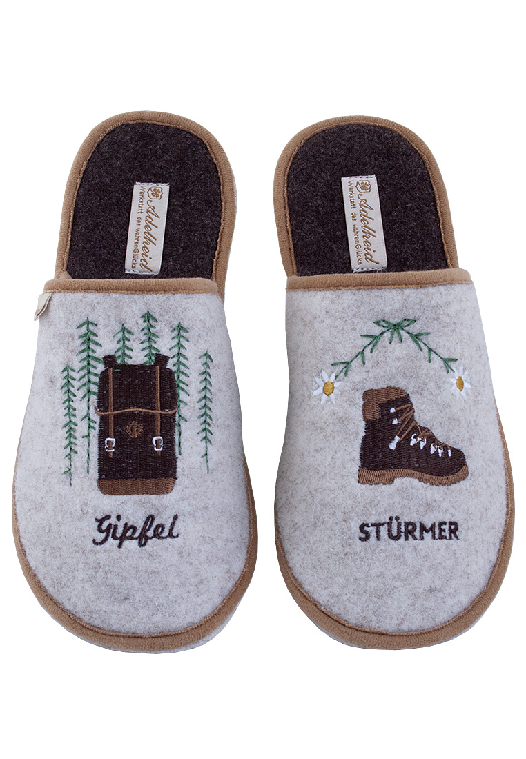 Filzpantoffeln Gipfelstürmer sand