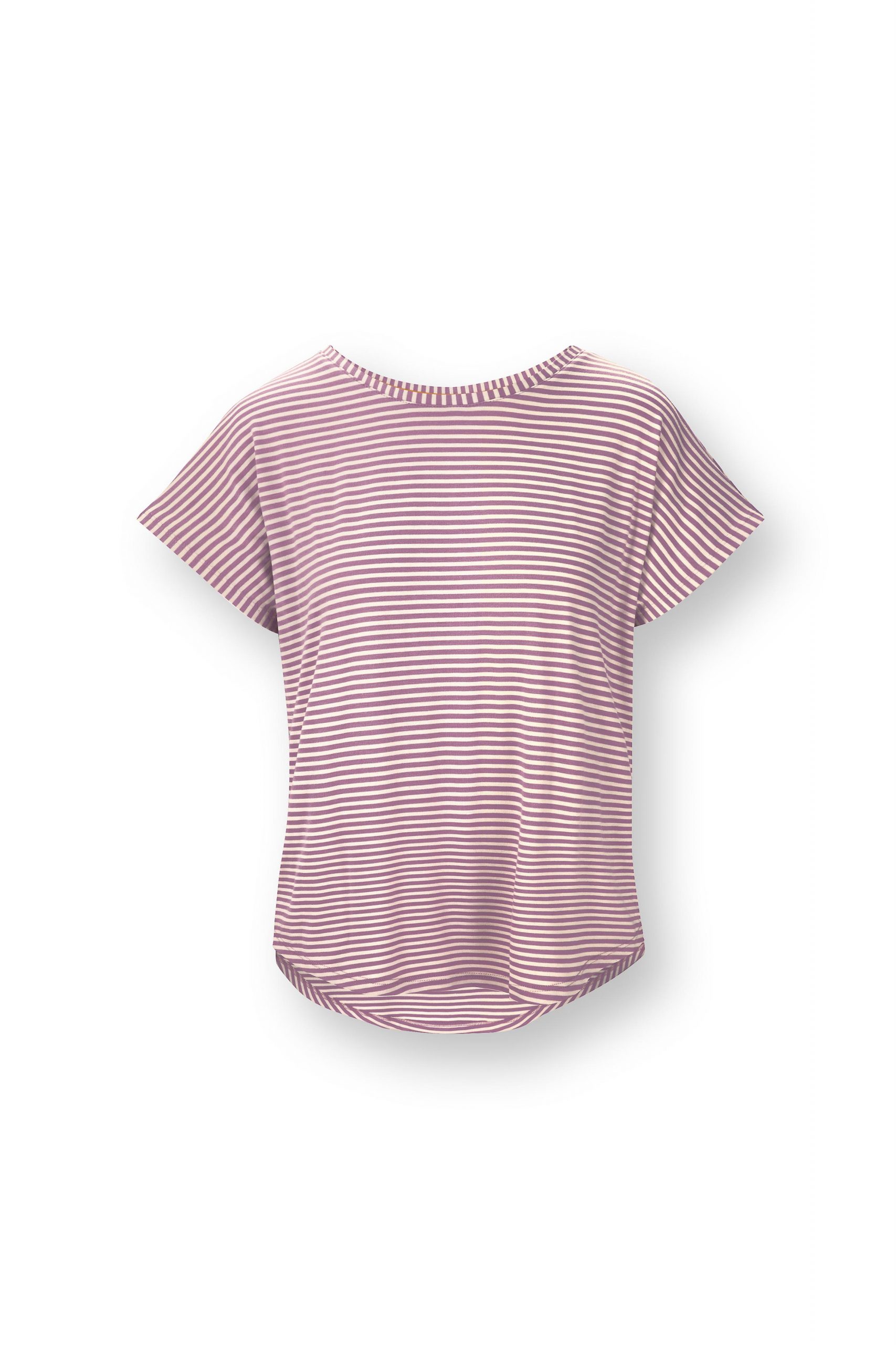 Tatum Short Sleeve Top Little Sumo Stripe Lilac