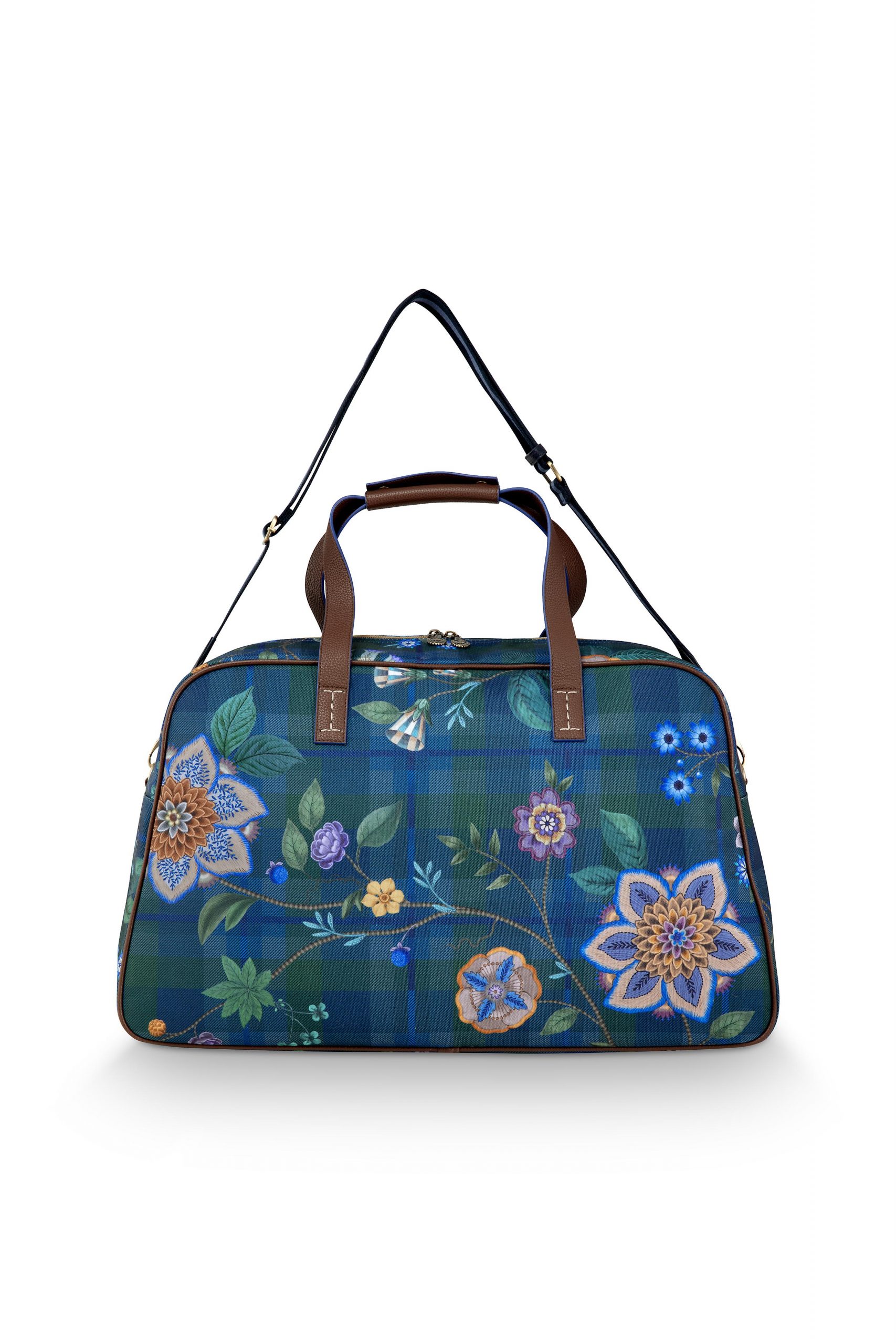 Tovy Weekend Bag medium Flores dark blue