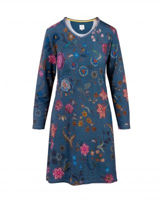 Dana Long Sleeve Nightdress Coco Flower Blue