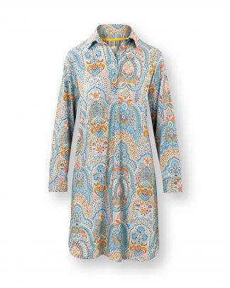 Daaltje Long Sleeve Nightdress Jabali Blue