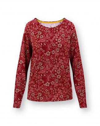 Tina Long Sleeve Top Daisy Dreams Red