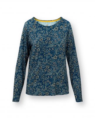 Tina Long Sleeve Top Daisy Dreams Blue