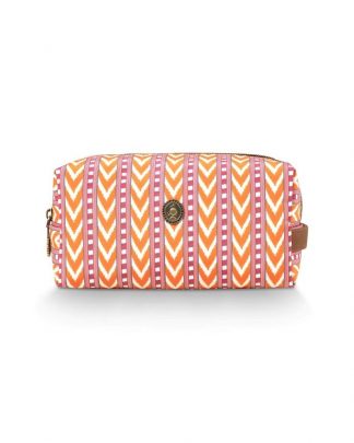 Coco Cosmetic Bag Medium Samba Stripe Orange