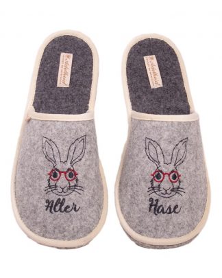 Filzpantoffeln alter Hase