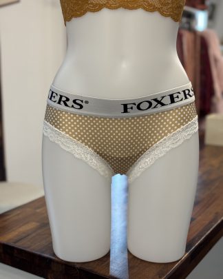 White Foxers Logoband over Golden dot
