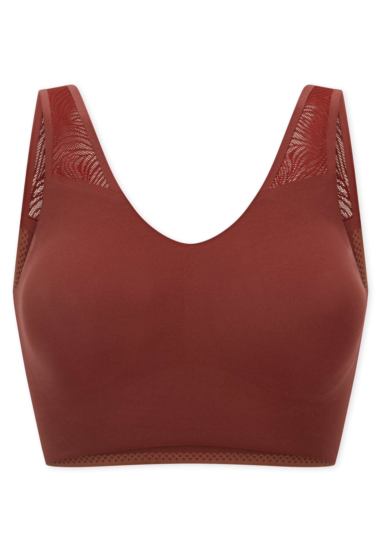 Bustier_Spitze mit Pads burgund – Bild 6