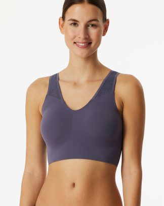 Bustier_Spitze mit Pad indigo