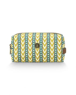 Coco Cosmetic Bag Medium Samba Stripe Lime