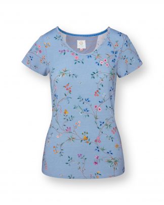Tilly Short Sleeve Top Delhi Dreams Blue