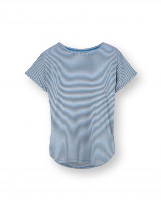 Tatum Short Sleeve Top Little Sumo Stripe Blue