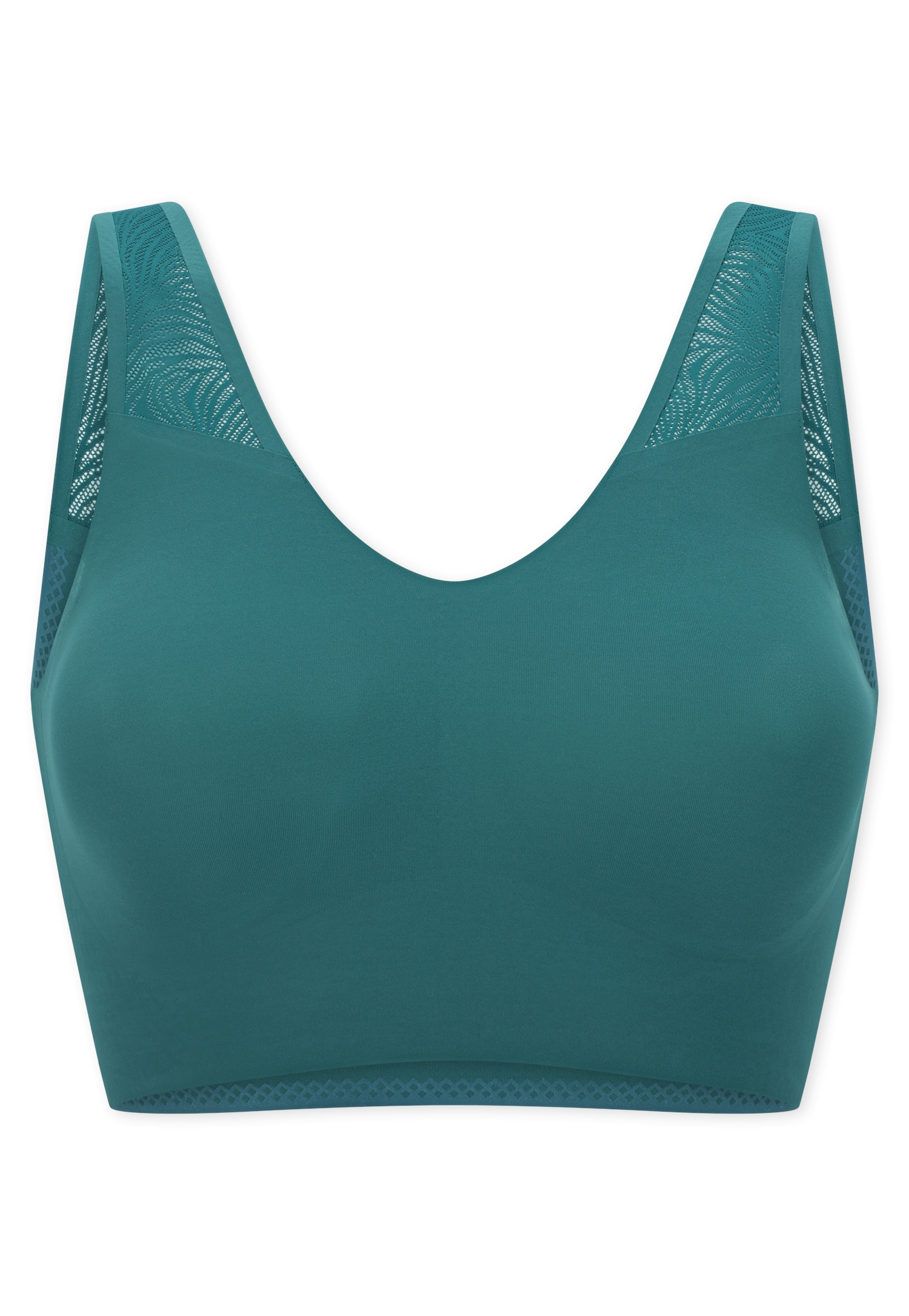 Bustier mit Pad und Spitze grün – Bild 2