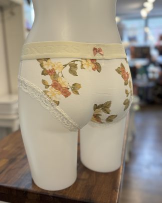 Ivory Logoband over Summer Roses