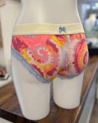 Ivory Logoband over Pink Spiral