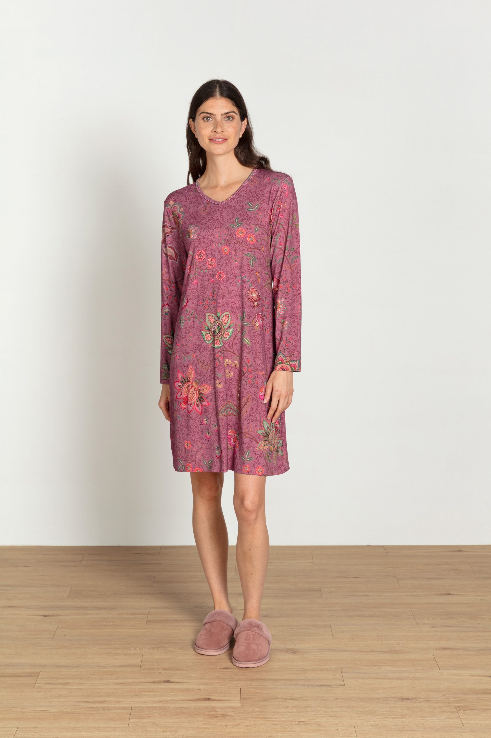 Dana Long Sleeve Nightdress Mumbai Morning Pink – Bild 3