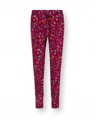 Bobien Long Trousers Flora Bangalore Dark Pink