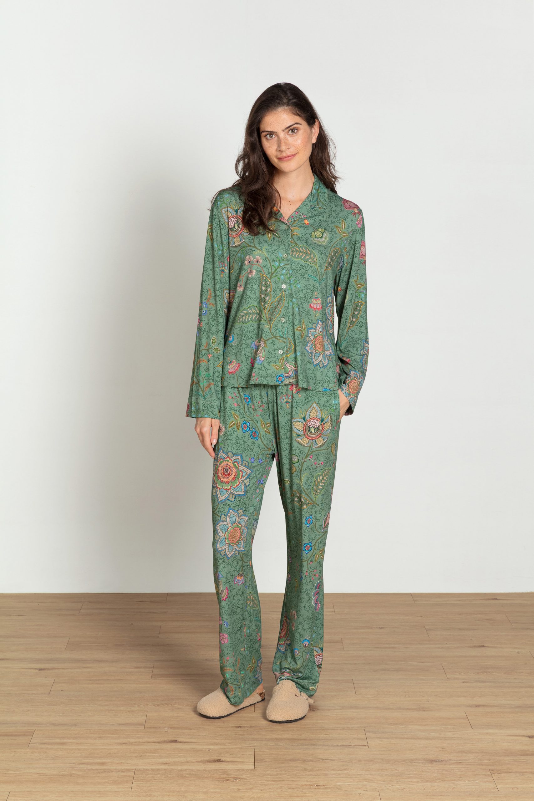 Belin Long Trousers Mumbai Morning Green – Bild 2