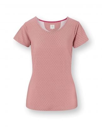 Tilly Short Sleeve Top Thousand Leaves Pink