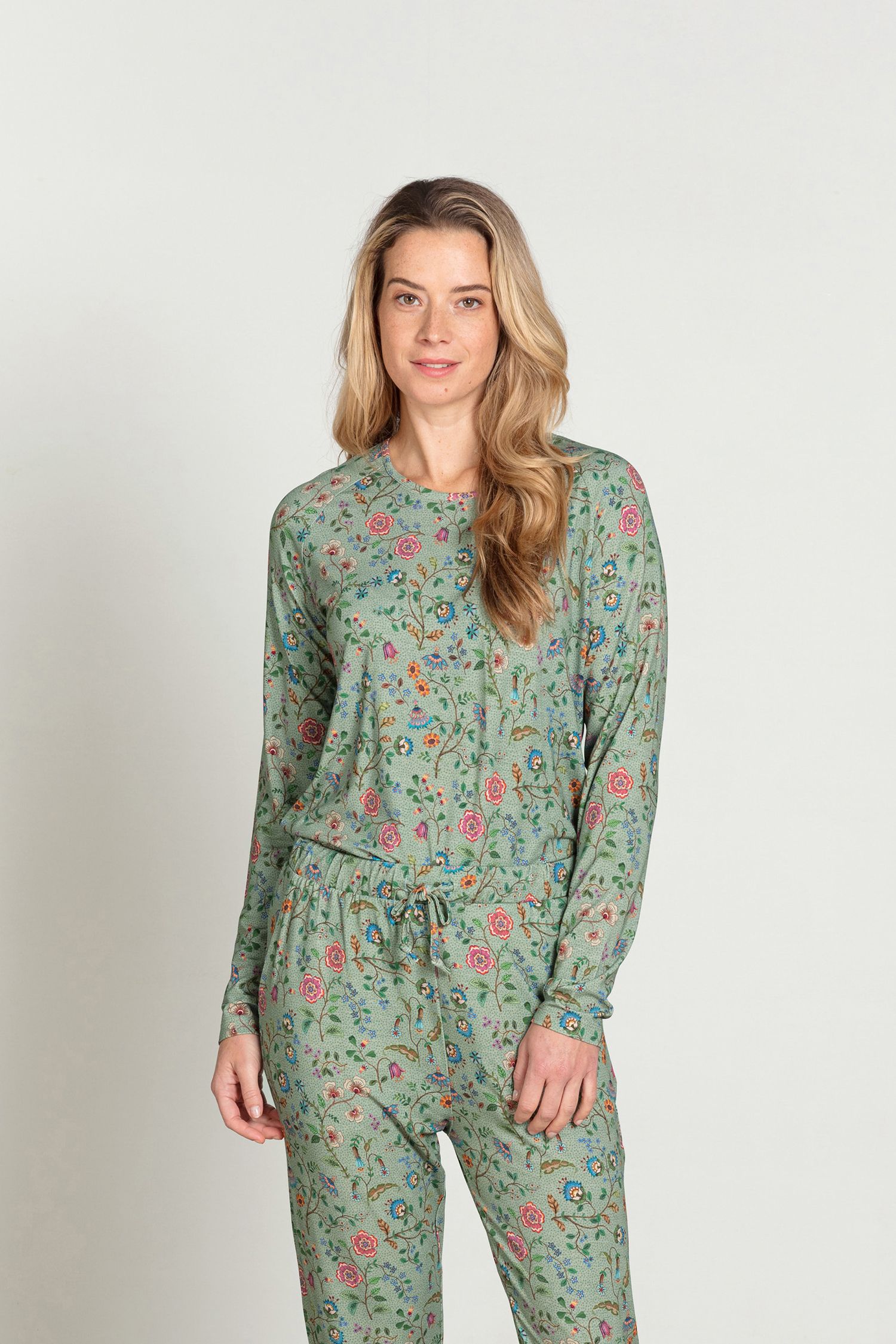 Tina Long Sleeve Top Flora Bangalore Green – Bild 2