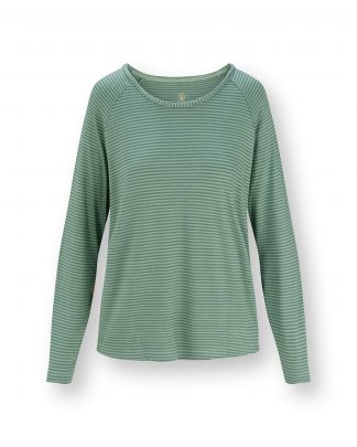 Tina Long Sleeve Top Little Sumo Stripe Green