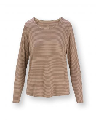 Tina Long Sleeve Top Little Sumo Stripe Sand