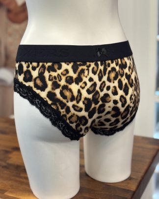 Black Logoband over Leopard